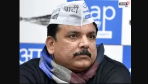 BJP ने AAP के खिलाफ जारी किया पोस्टर, Sanjay Singh और Sisodia को बताया 'दो कैदी'