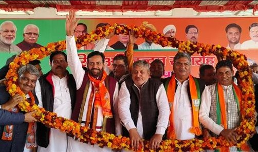 Haryana BJP प्रमुख Nayab Singh Saini ने Lok Sabha और विधानसभा चुनाव 2024 में सभी मेवात सीटों पर जीत का दावा किया।