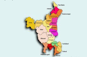 हरियाणा का नक्शा