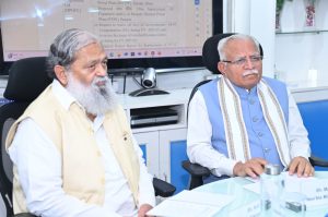 anil vij with manohar lal